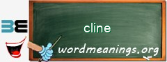 WordMeaning blackboard for cline